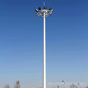 Gipangulohan ang high lighting poste alang sa natad sa soccer